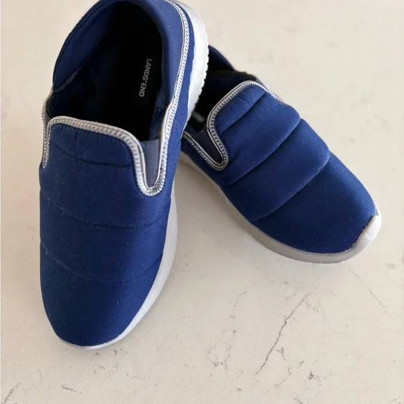 Lands' End Navy Slip-On Shoes - Picture 2 of 8